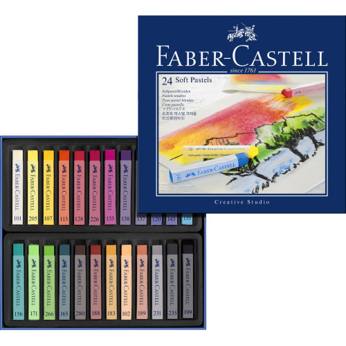 CREIOANE PASTEL SOFT 24 CULORI FABER-CASTELL