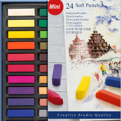 CREIOANE PASTEL SOFT MINI 24 CULORI FABER-CASTELL