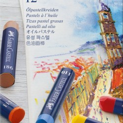 CREIOANE ULEI PASTEL 12 CULORI FABER-CASTELL