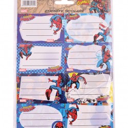 ETICHETE SCOLARE 40/SET SPIDERMAN PIGNA