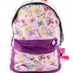 GHIOZDAN GIMNAZIU SIMPLU CANVAS FLY BUTTERFLY VIOLET-MULTICOLOR