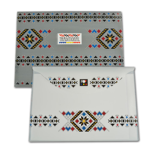 MAPA PLASTIC CU BUTON A4 ETHNO MODEL II PIGNA
