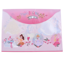 MAPA PLASTIC CU BUTON A4 PRINCESS PIGNA