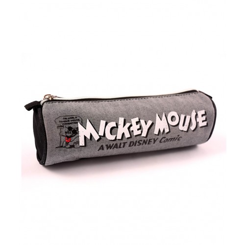 PENAR ETUI TUBULAR MICKEY DENIM NEGRU VINTAGE PIGNA