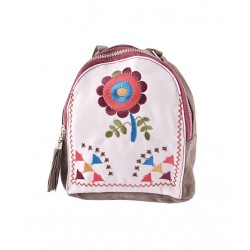RUCSAC ETHNO MINI CANVAS SI PIELE PIGNA