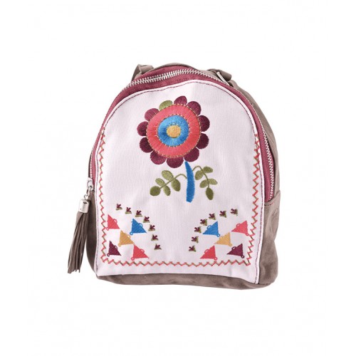 RUCSAC ETHNO MINI CANVAS SI PIELE PIGNA
