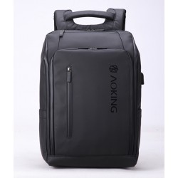 RUCSAC LAPTOP CASTI 44*31*18CM PIELE BLACK PIGNA