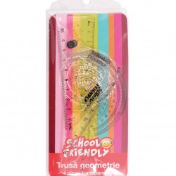 TRUSA GEOMETRIE 4 PIESE ETUI PLASTIC PIGNA