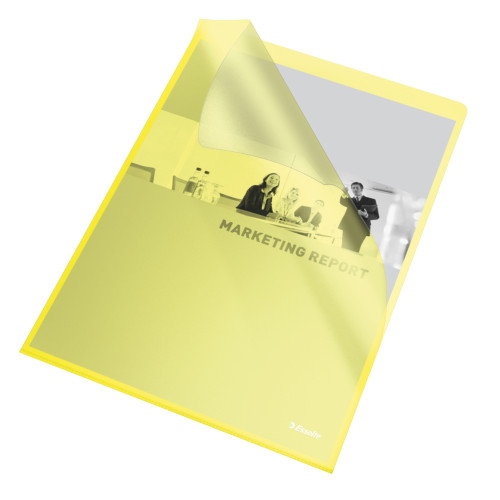 MAPA PROTECTIE A4 TIP L GALBEN 105 MICRONI 1 BUCATA ESSELTE
