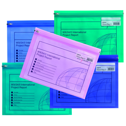 MAPA PROTECTIE ZIP A4 CULORI ELECTRA ASORTATE SNOPAKE