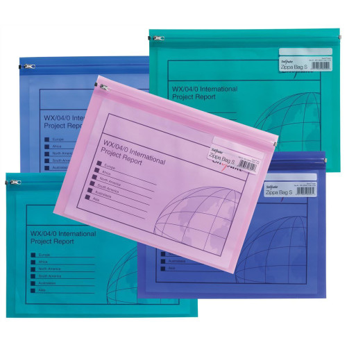 MAPA PROTECTIE ZIP A5 CULORI ELECTRA ASORTATE SNOPAKE