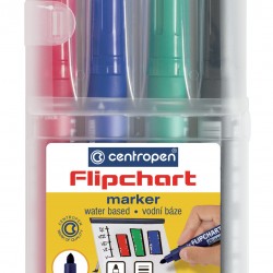 MARKER FLIPCHART 4/SET 2.5MM 8550 CENTROPEN