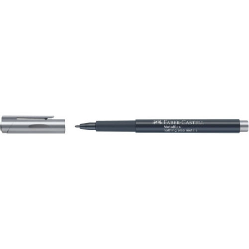 MARKER METALLICS ARGINTIU FABER-CASTELL