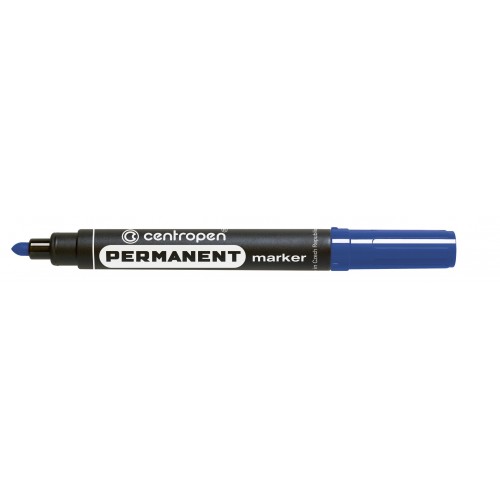 MARKER PERMANENT ALBASTRU VARF ROTUND 2.5MM 8566 CENTROPEN