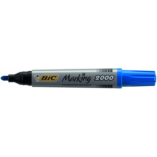 MARKER PERMANENT ALBASTRU VARF ROTUND 2000 BIC