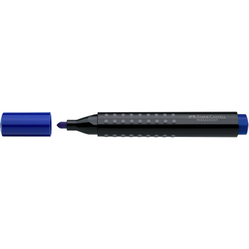 MARKER PERMANENT ALBASTRU VARF ROTUND GRIP 1504 FABER-CASTELL