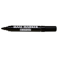 MARKER PERMANENT NEGRU MAXI 2-4MM 8936 CENTROPEN