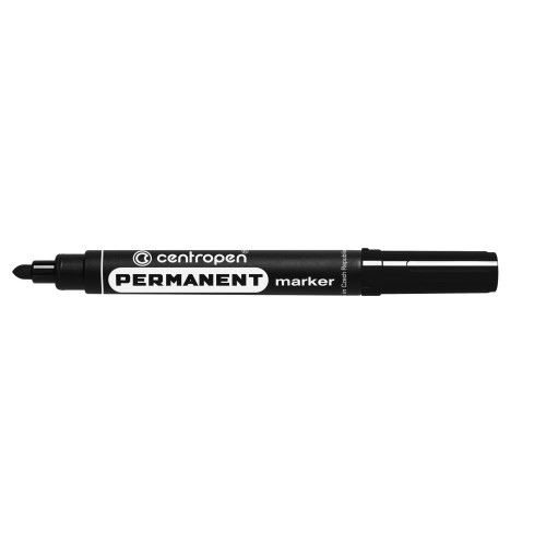 MARKER PERMANENT NEGRU VARF ROTUND 2.5MM 8566 CENTROPEN