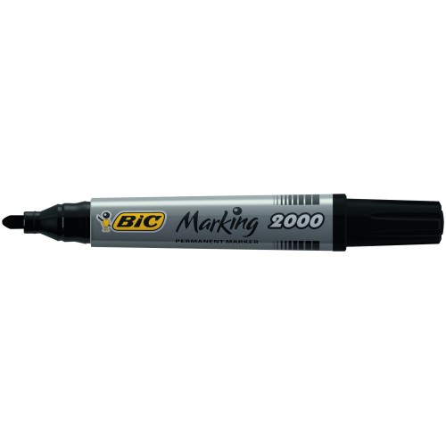 MARKER PERMANENT NEGRU VARF ROTUND 2000 BIC