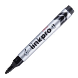 MARKER PERMANENT NEGRU VARF ROTUND 2MM REINCARCABIL DELI