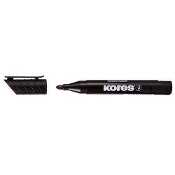 MARKER PERMANENT NEGRU VARF ROTUND 3MM KORES