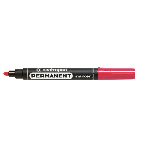 MARKER PERMANENT ROSU VARF ROTUND 2.5MM 8566 CENTROPEN