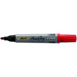 MARKER PERMANENT ROSU VARF ROTUND 2000 BIC