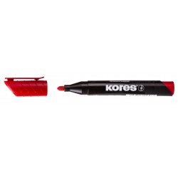 MARKER PERMANENT ROSU VARF ROTUND 3MM KORES