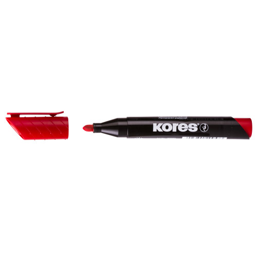 MARKER PERMANENT ROSU VARF ROTUND 3MM KORES