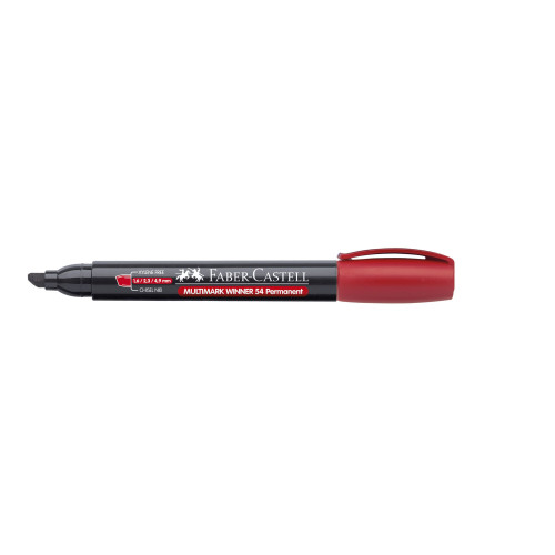 MARKER PERMANENT ROSU VARF TESIT MULTIMARK WINNER 54 FABER-CASTE