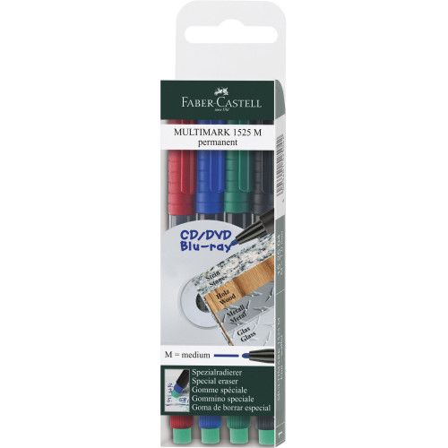 MARKER PERMANENT SET 4 M MULTIMARK FABER-CASTELL