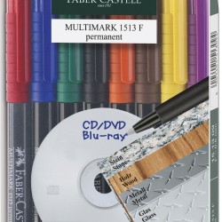 MARKER PERMANENT SET 8 F MULTIMARK FABER-CASTELL