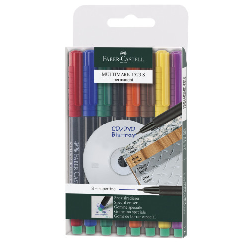 MARKER PERMANENT SET 8 S MULTIMARK FABER-CASTELL