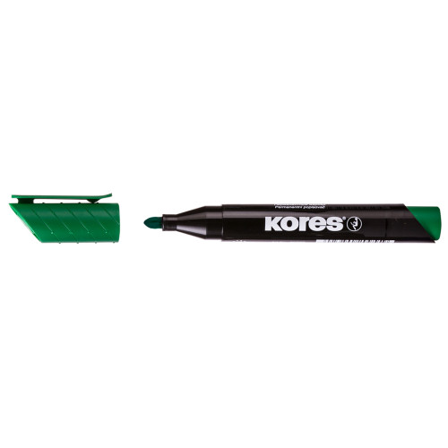MARKER PERMANENT VERDE VARF ROTUND 3MM KORES