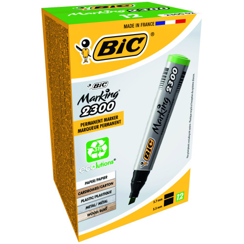 MARKER PERMANENT VERDE VARF TESIT 2300 BIC