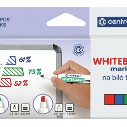 MARKER WHITEBOARD 4/SET 2.5MM 8559 CENTROPEN