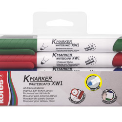 MARKER WHITEBOARD 4/SET 3MM KORES