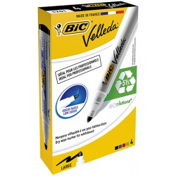 MARKER WHITEBOARD 4/SET VELLEDA VARF ROTUND 1701 BIC