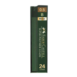 MINA CREION 0.5MM B 24 BUC/ETUI SUPER HI-POLYMER FABER-CASTELL
