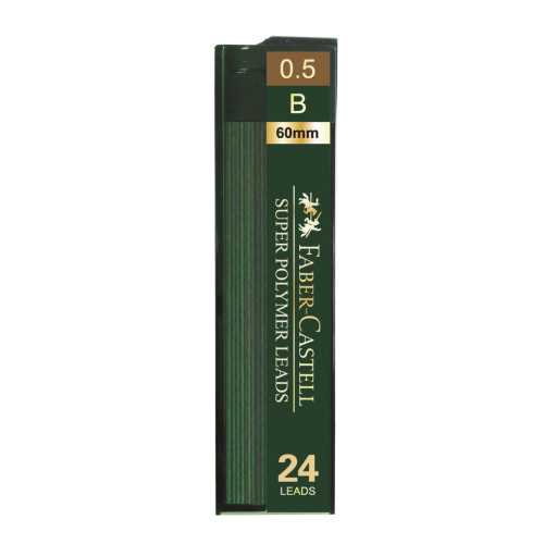 MINA CREION 0.5MM B 24 BUC/ETUI SUPER HI-POLYMER FABER-CASTELL