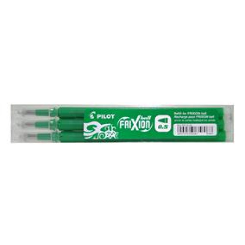 MINA ROLLER 0.5MM VERDE 3/SET FRIXION PILOT