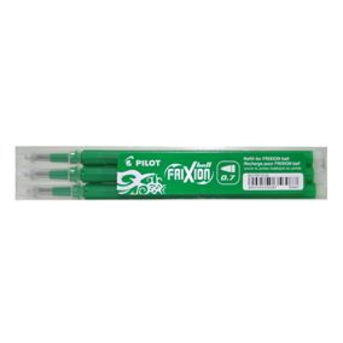 MINA ROLLER 0.7MM VERDE 3/SET FRIXION PILOT