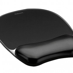 MOUSE PAD SI SUPORT INCHEIETURI NEGRU GEL CRYSTAL FELLOWES