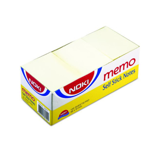NOTES ADEZIV 38*51MM GALBEN PAL 100 FILE NOKI