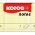 NOTES ADEZIV 40*50MM GALBEN PAL 3*100 FILE KORES