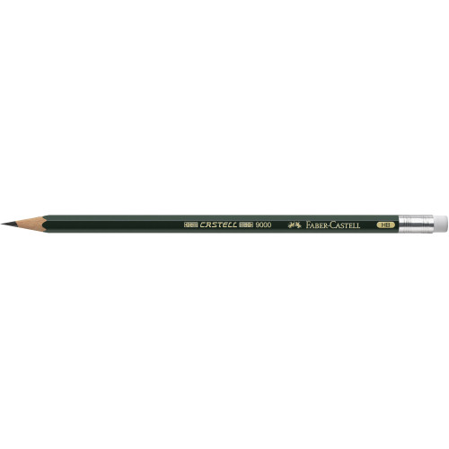 CREION GRAFIT HB CU GUMA CASTELL 9000 FABER-CASTELL