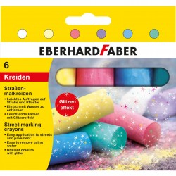 CRETA 6 CULORI GLITTER DESEN ASFALT EBERHARD FABER