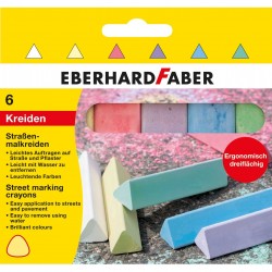 CRETA 6 CULORI TRIUNGHIULARE DESEN ASFALT EBERHARD FABER