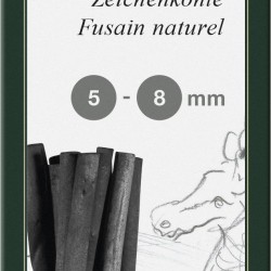 CUTIE 12 BUC CARBUNE NATURAL PITT MONOCHROME 5-8MM FABER-CASTELL
