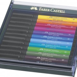 CUTIE 12 CULORI PITT ARTIST PEN NUANTE BASIC FABER-CASTELL